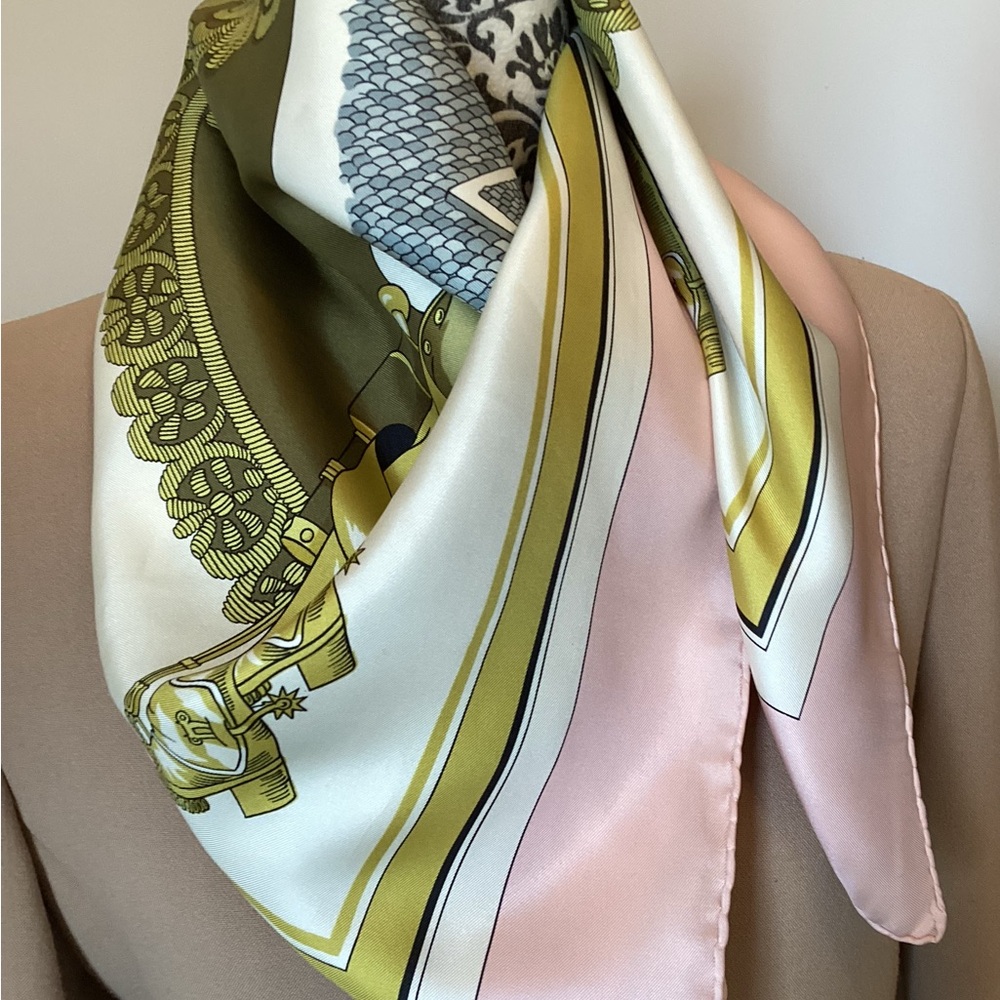 Hermes silk scarf